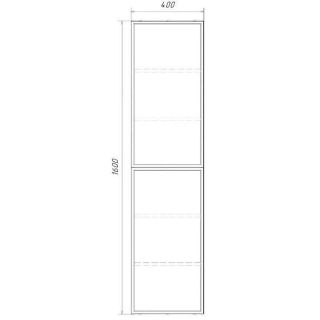 Пенал Comforty Мадрид 00-00017855 Серый шелк 40 см